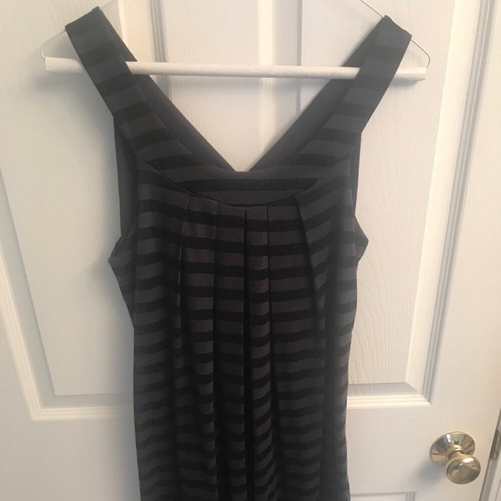 Ella Moss Striped Dress black and gray Small - Picture 3 of 4